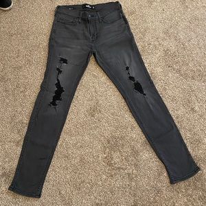 Used Black Wash Hollister Skinny Jeans